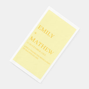 STYLISH MODERN CUSTOMIZED ELEGANT CLASSIC WEDDING  PAPER GUEST TOWELS
