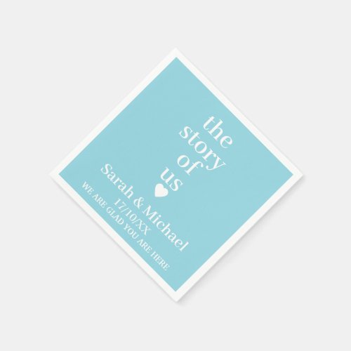 STYLISH MODERN CUSTOMIZED NAME CLASSIC WEDDING NAPKINS