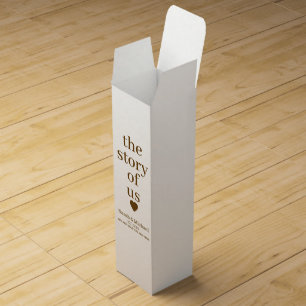 STYLISH MODERN CUSTOMIZED NAME CLASSIC WEDDING WINE BOX