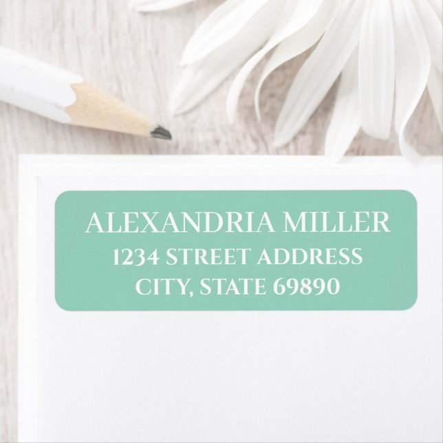 STYLISH MODERN CUSTOMIZED NAME RETURN ADDRESS LABEL (Insitu)