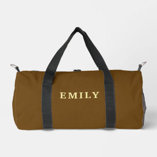 Stylish Modern Customized Name Travel Gym & Yoga Duffle Bag