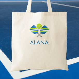 Stylish Modern Cute and Colorful Pickleball Tote Bag