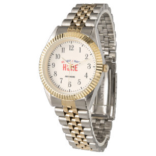 STYLISH MODERN CUTE SILVERY GOLDEN NATURAL BRANDED WATCH