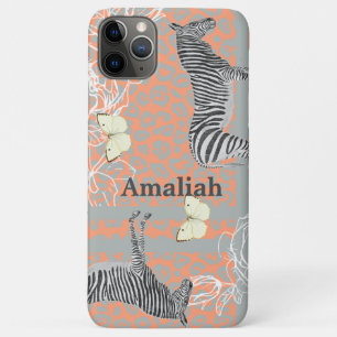 Stylish Modern Eclectic Orange Gray Yellow iPhone 11 Pro Max Case