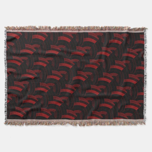 stylish modern elegant chevrons throw blanket (Front)
