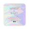 Stylish modern elegant chick holographic makeup