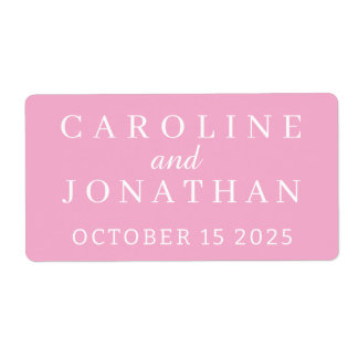 STYLISH MODERN ELEGANT CUSTOMIZED NAME WEDDING  LABEL