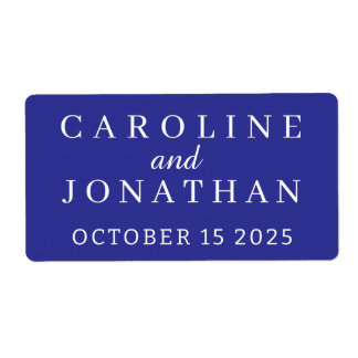 STYLISH MODERN ELEGANT CUSTOMIZED NAME WEDDING  LABEL