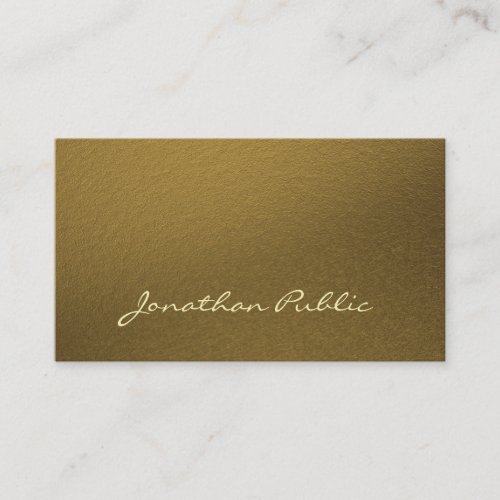 Stylish Modern Gold Professional Premium Luxury Business Card