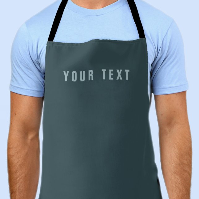 Stylish Modern Looking Name | Blue Gray Apron (Creator Uploaded)