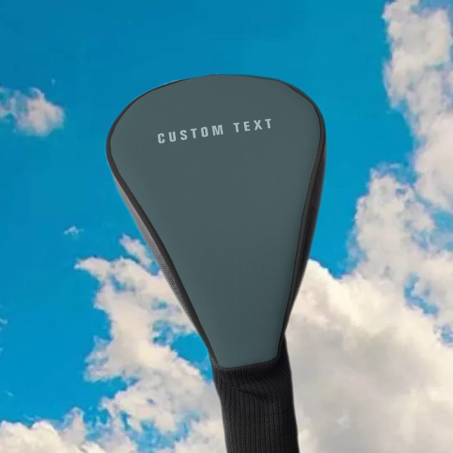 Stylish Modern Looking Name | Blue Gray Golf Head Cover (Creator Uploaded)