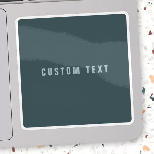 Stylish Modern Looking Name Blue Gray Sticker