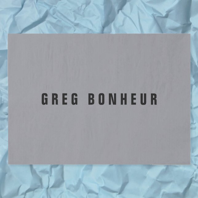 Stylish Modern Looking Name | Gray & Black Tissue Paper (Creator Uploaded)