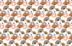 Mid Century Modern Fabric Zazzle Stylish Modern Mid Century Fl Pattern Fabric