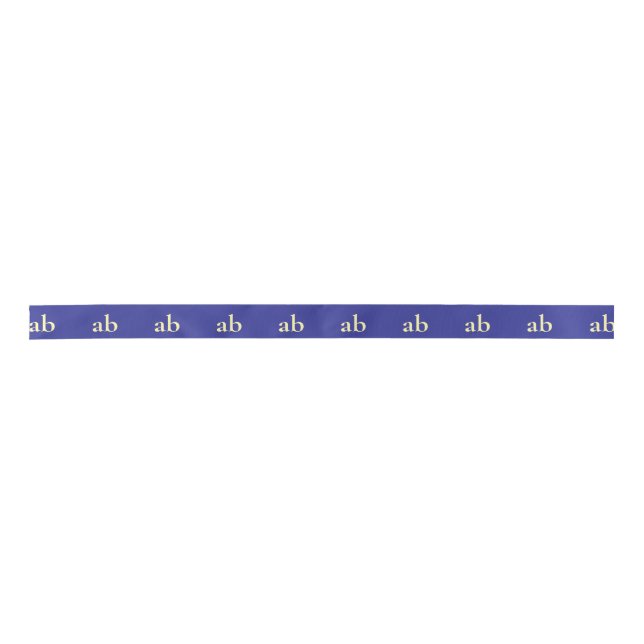  STYLISH MODERN MINIMAL CUSTOMIZED NAME YOUR LOGO SATIN RIBBON (Front)