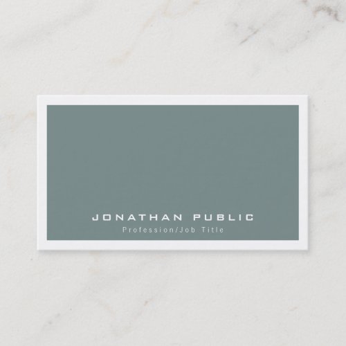 Stylish Modern Minimalist Plain Pastel Colors Business Card