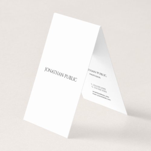 Stylish Modern Minimalist Professional Cool Simple Business Card