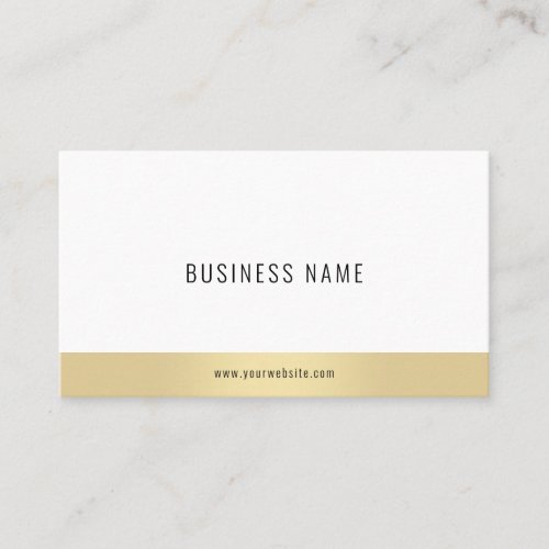 Stylish Modern Minimalistic Elegant Gold Template Business Card