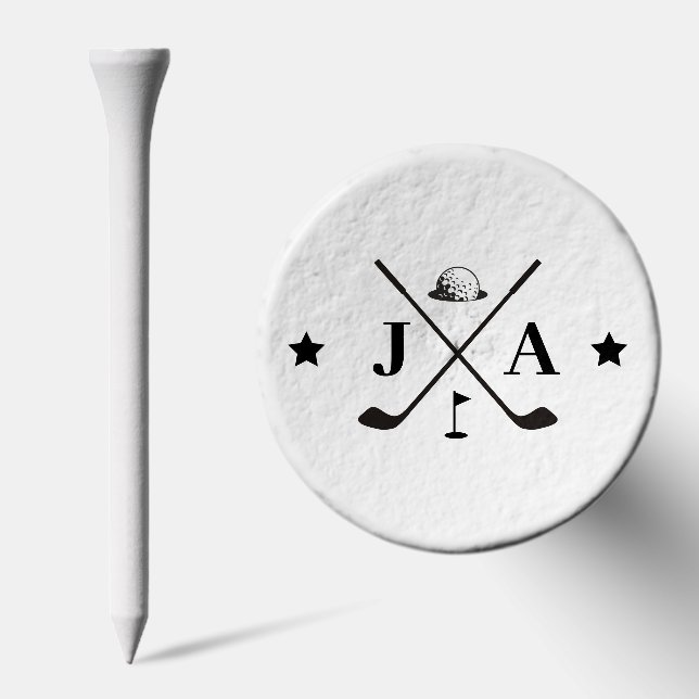 Stylish Modern Monogram Initials  Golf Tees (Combo)