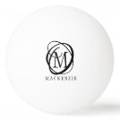 Stylish Modern Monogram Name Ping Pong Ball Stylish Modern Monogram Name Ping Pong Ball