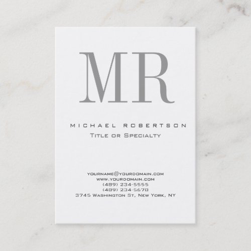 Stylish Modern Monogram Unique Business Card