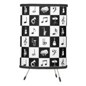 Stylish Modern Music Notes and Instruments Tripod Lamp (Right)