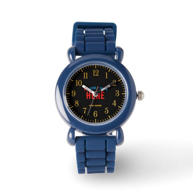 STYLISH MODERN NAVY BLUE UNIQUE VERIFIED BRANDED WATCH (Front)