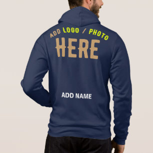 STYLISH MODERN NAVY BLUE VERIFIED BRANDED HOODIE
