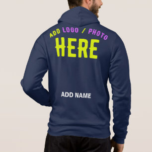 STYLISH MODERN NAVY BLUE VERIFIED BRANDED HOODIE