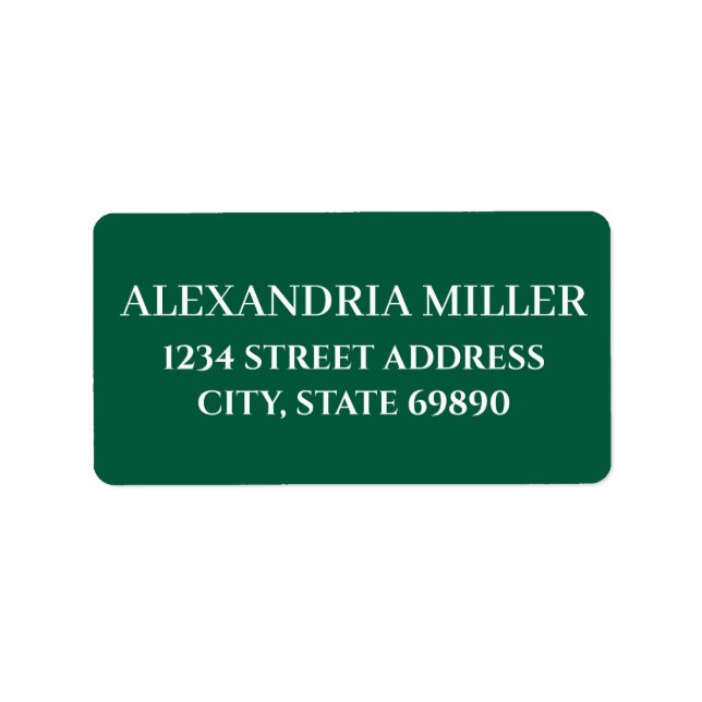 STYLISH MODERN PERSONALIZED NAME RETURN ADDRESS LABEL (Front)