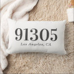 Stylish Modern Personalized Zip Code Lumbar Pillow<br><div class="desc">Embrace the beauty of simplicity with our Modern Minimalist Personalized Zip Code Lumbar Pillow. This elegant and customizable accent piece is more than just a pillow; it's a memory, a moment, and a place all in one. Add your special zip code to celebrate a new home, commemorate an anniversary, or...</div>