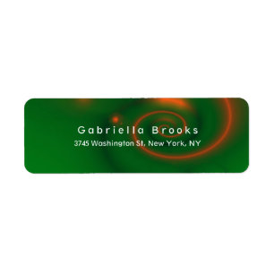 Stylish Modern Plain Elegant Green Professional Label