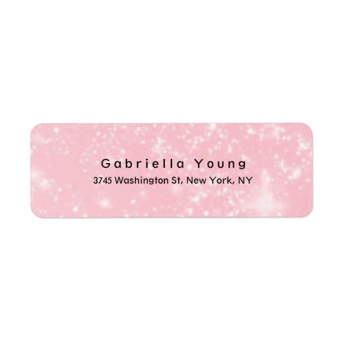 Stylish Modern Plain Elegant Unique Pink Label