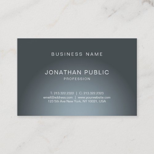 Stylish Modern Professional Elegant Plain Trendy Business Card