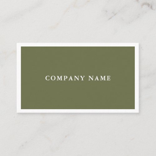 Stylish Modern Professional Simple Plain Business Card
