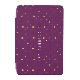Stylish Modern Purple Geometric Pattern iPad Case