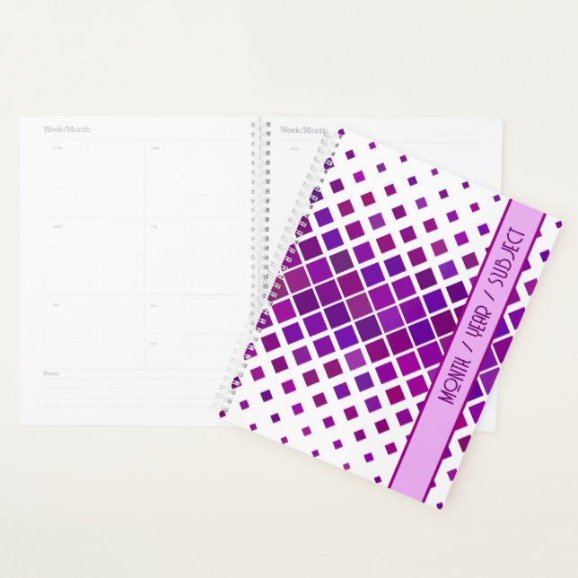 Stylish Modern Purple Graphic Design Planner (Display)