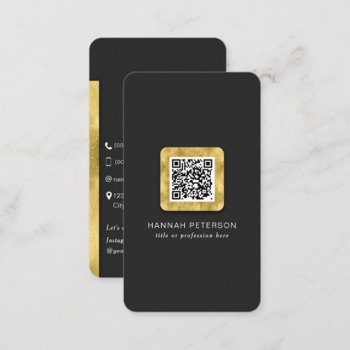 Stylish Modern QR code scannable networking Business Card