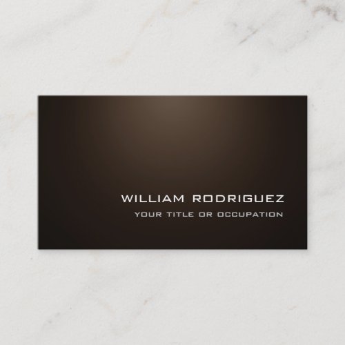 Stylish Modern Sepia Brown Sophisticated Trendy Business Card