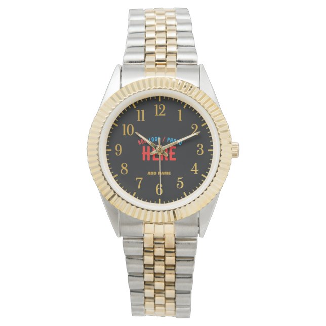 STYLISH MODERN SILVERY GOLDEN VERIFIED BRANDED WATCH (Front)
