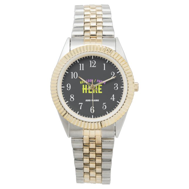 STYLISH MODERN SILVERY GOLDEN VERIFIED BRANDED WATCH (Front)