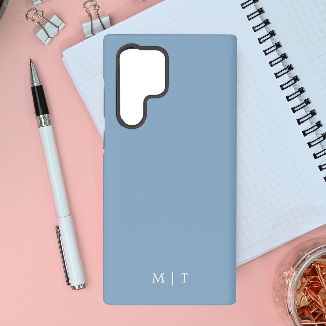 Stylish Modern Simple Pastel Blue Samsung Galaxy Case (Creator Uploaded)