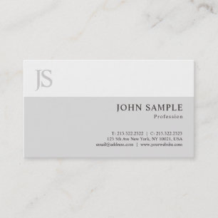 Stylish Modern Simple Professional Plain Chic Luxe Business Card