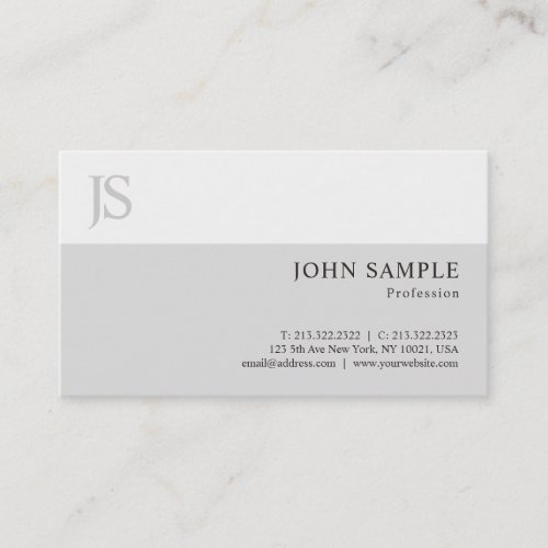 Stylish Modern Simple Professional Plain Chic Luxe Business Card