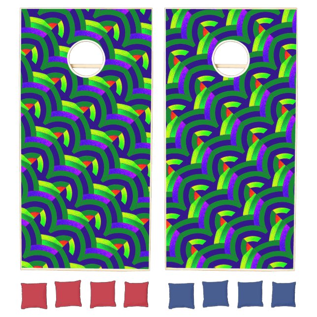 stylish modern sophisticated chevron cornhole set (Set)