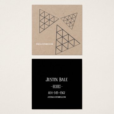 Stylish Modern Square Business Card Earth Colors Stylish Modern Square Business Card Earth Colors