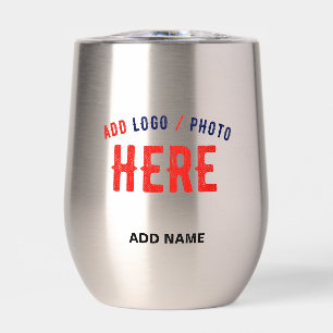 STYLISH MODERN STAINLESS STEEL VERIFIED BRANDED THERMAL WINE TUMBLER