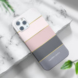 Stylish Modern Stripes Personalized iPhone 15 Pro Max Case<br><div class="desc">Modern and chic stripes with color accents design that you can personalized with your name,  monogram,  or text of your choice.</div>