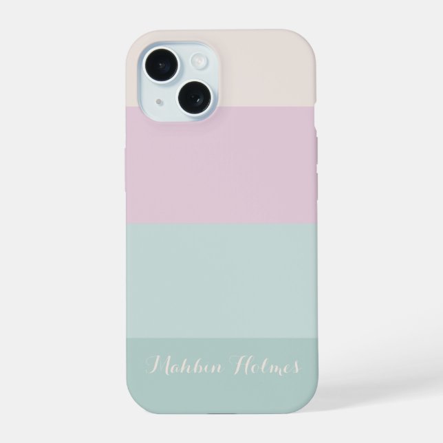 Stylish Modern Typography  Monogram  Iphone Case (Back)