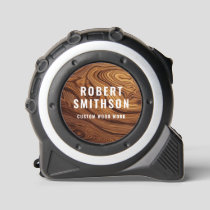 Stylish Modern Wood Carpentry Construction Custom Tape Measure